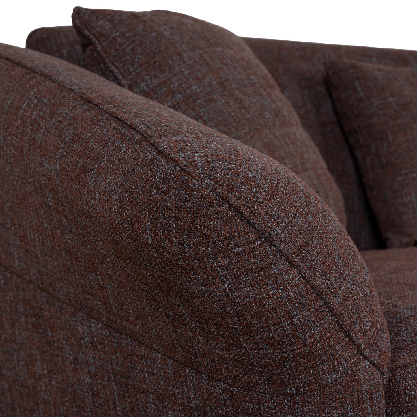 Left Open Sofa - Moss Brown