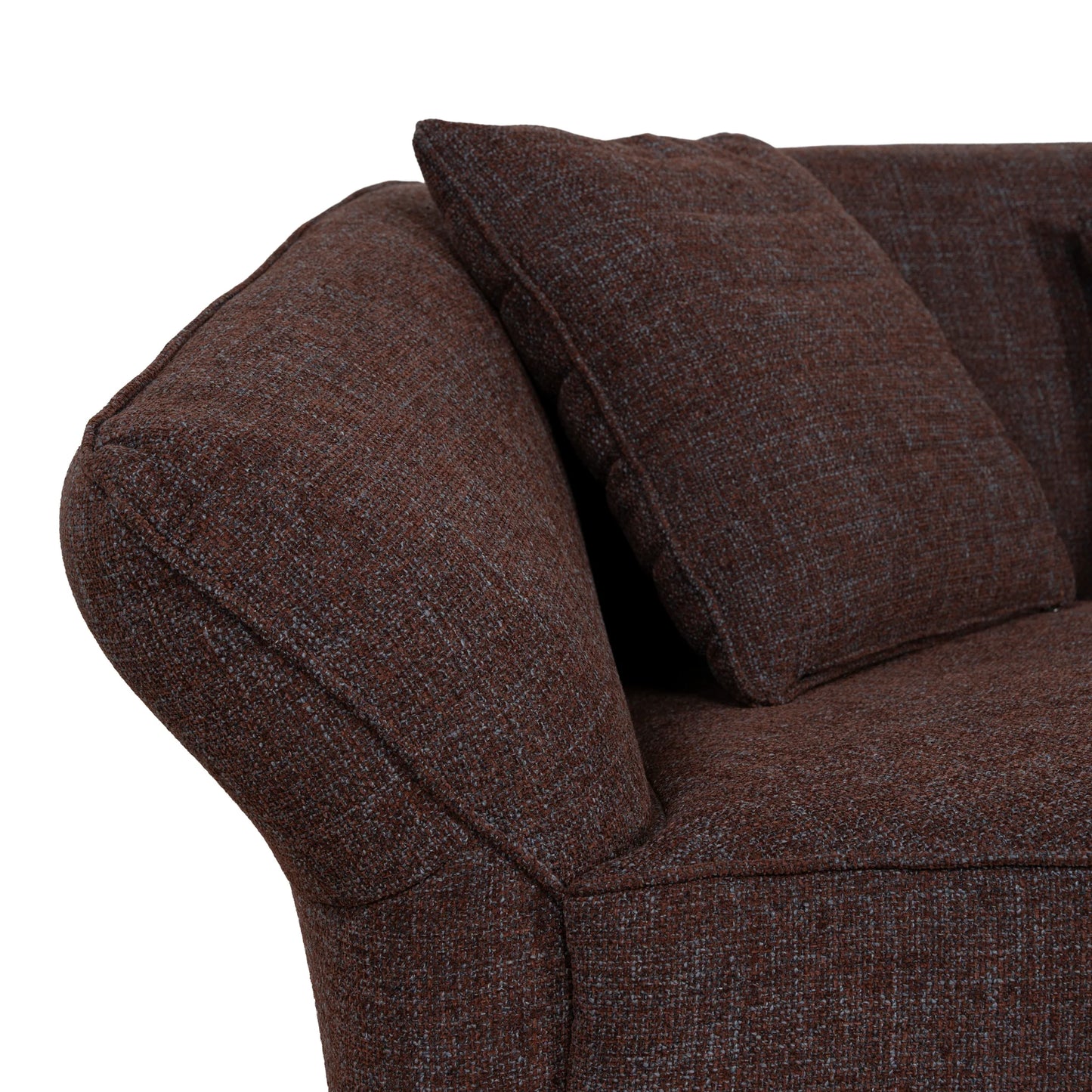 Right Open Sofa - Moss Brown