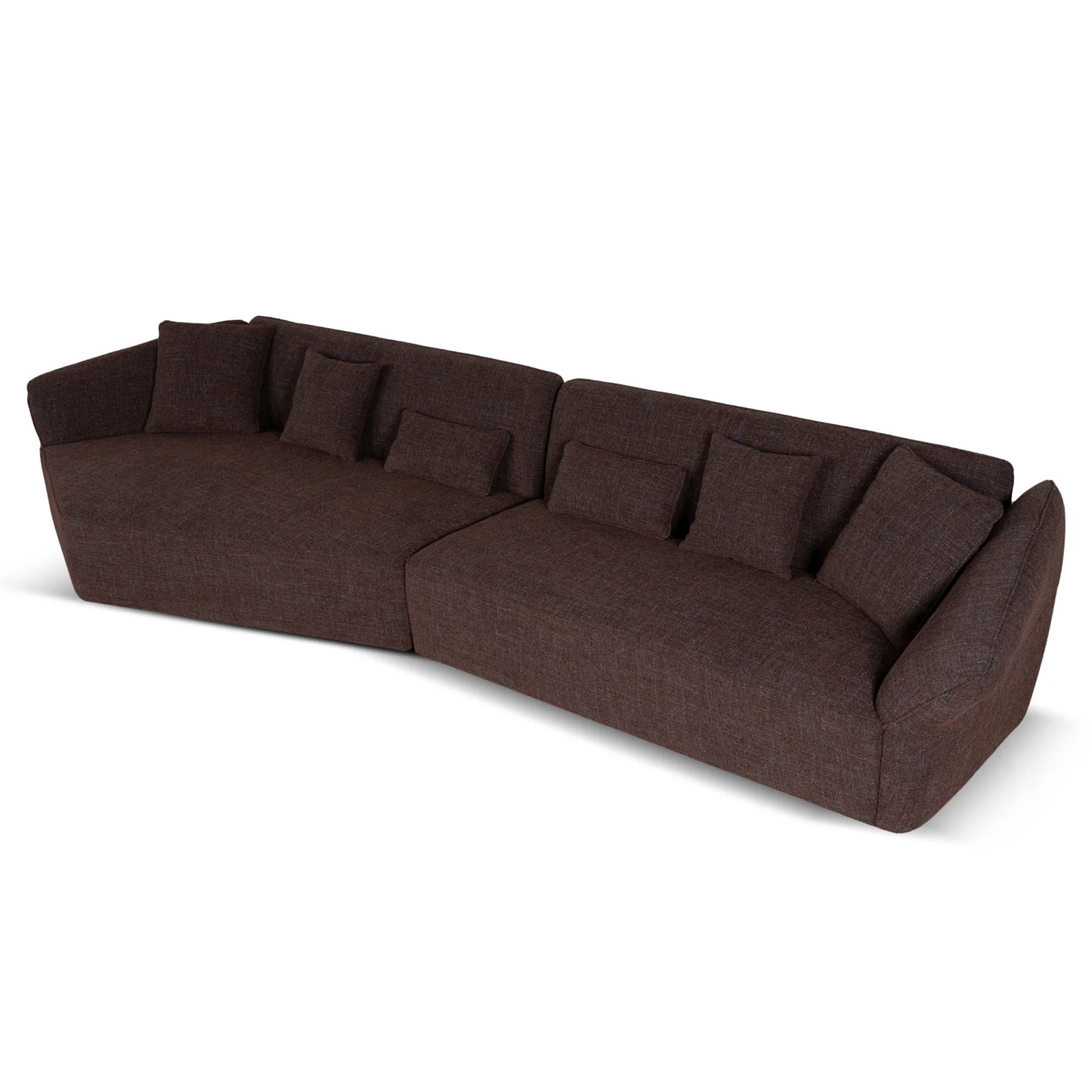 Right Open Sofa - Moss Brown