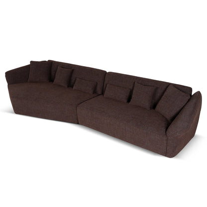 Right Open Sofa - Moss Brown