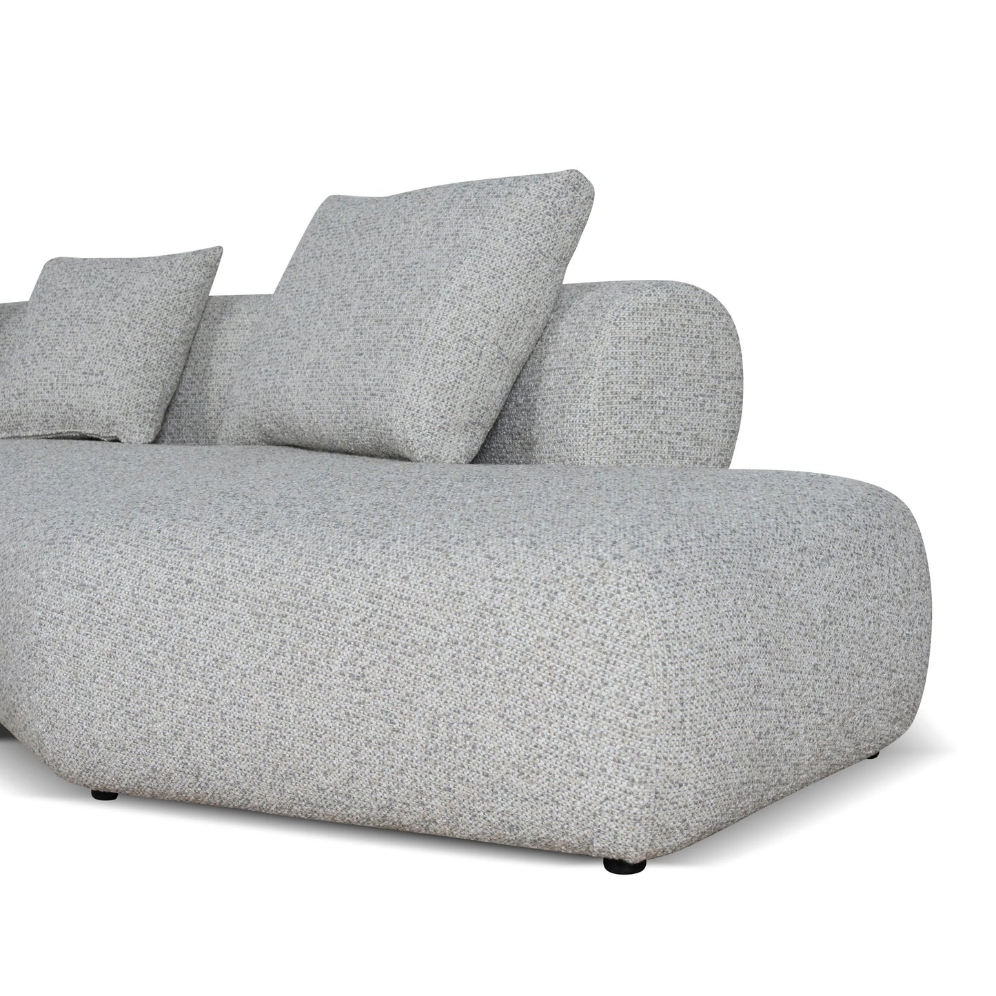 Right Chaise Corner Sofa - Noah Silver Lining