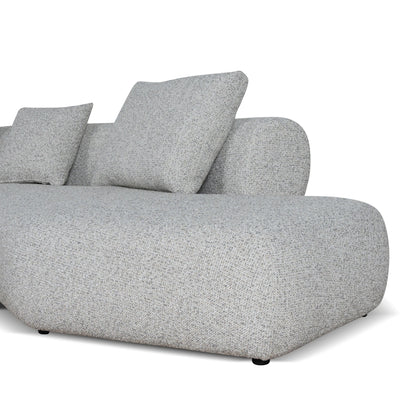 Right Chaise Corner Sofa - Noah Silver Lining