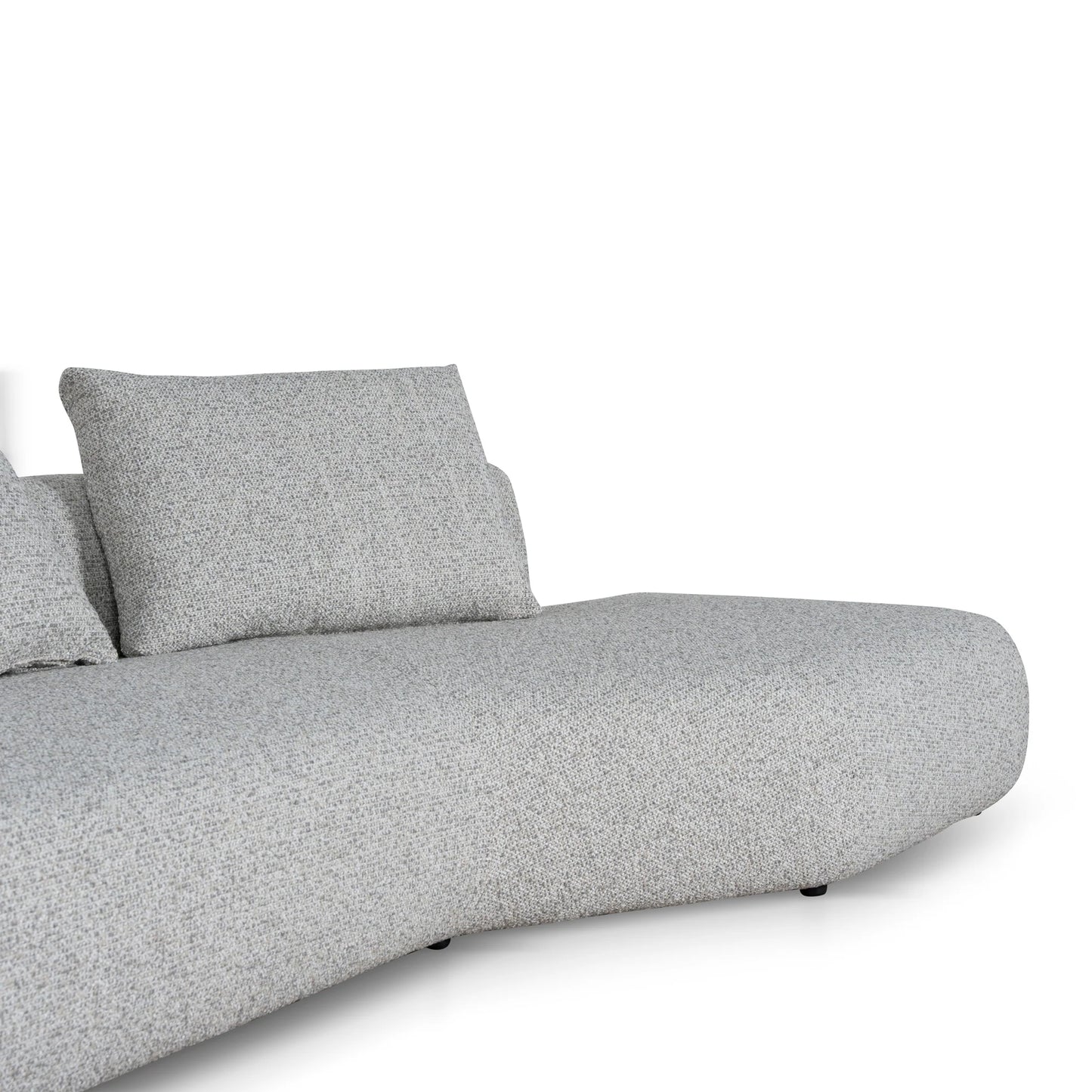 Right Chaise Corner Sofa - Noah Silver Lining