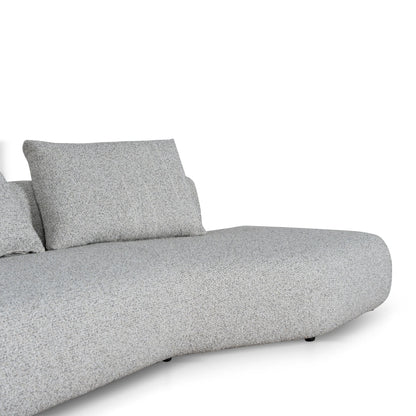 Right Chaise Corner Sofa - Noah Silver Lining