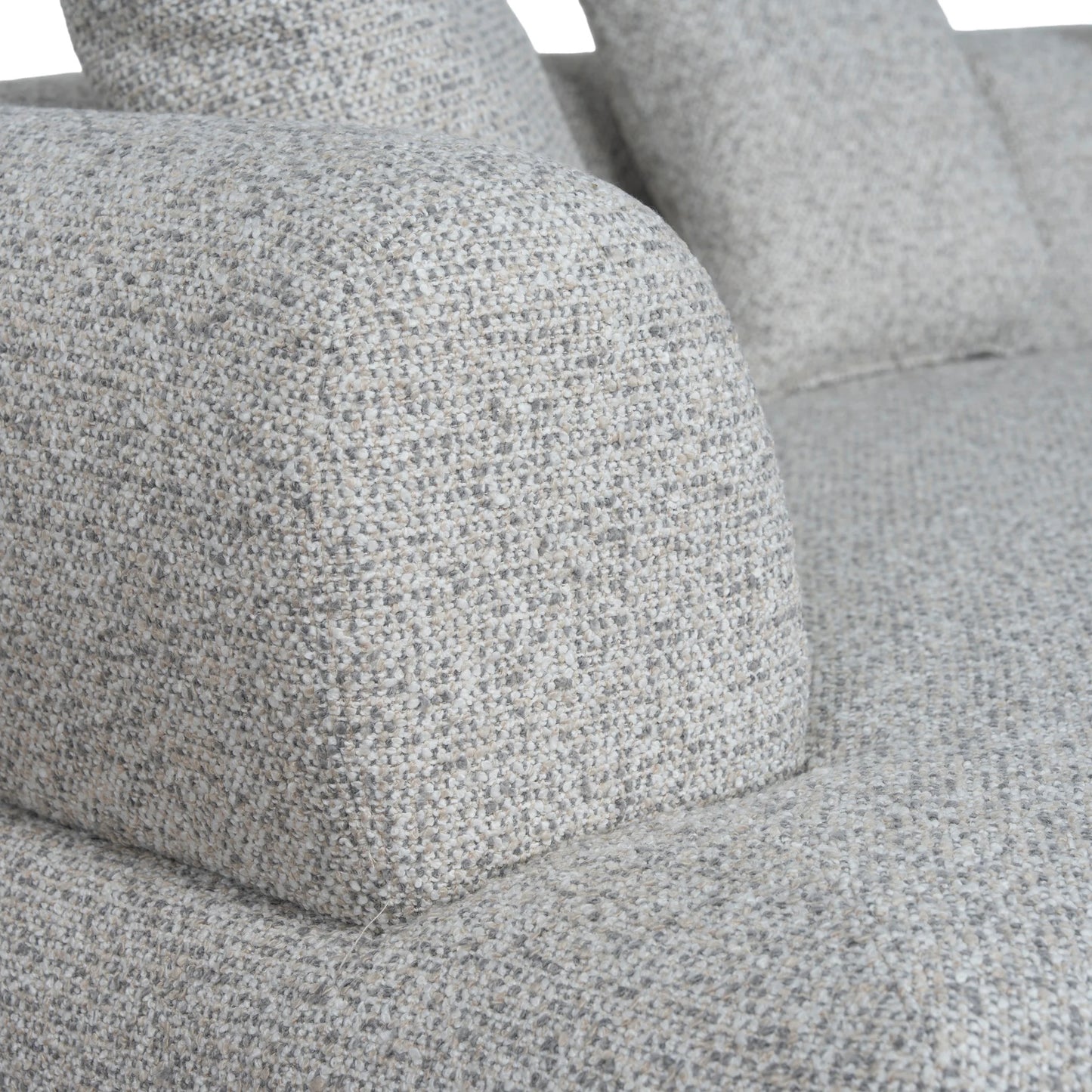 Right Chaise Corner Sofa - Noah Silver Lining
