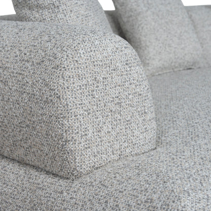 Right Chaise Corner Sofa - Noah Silver Lining