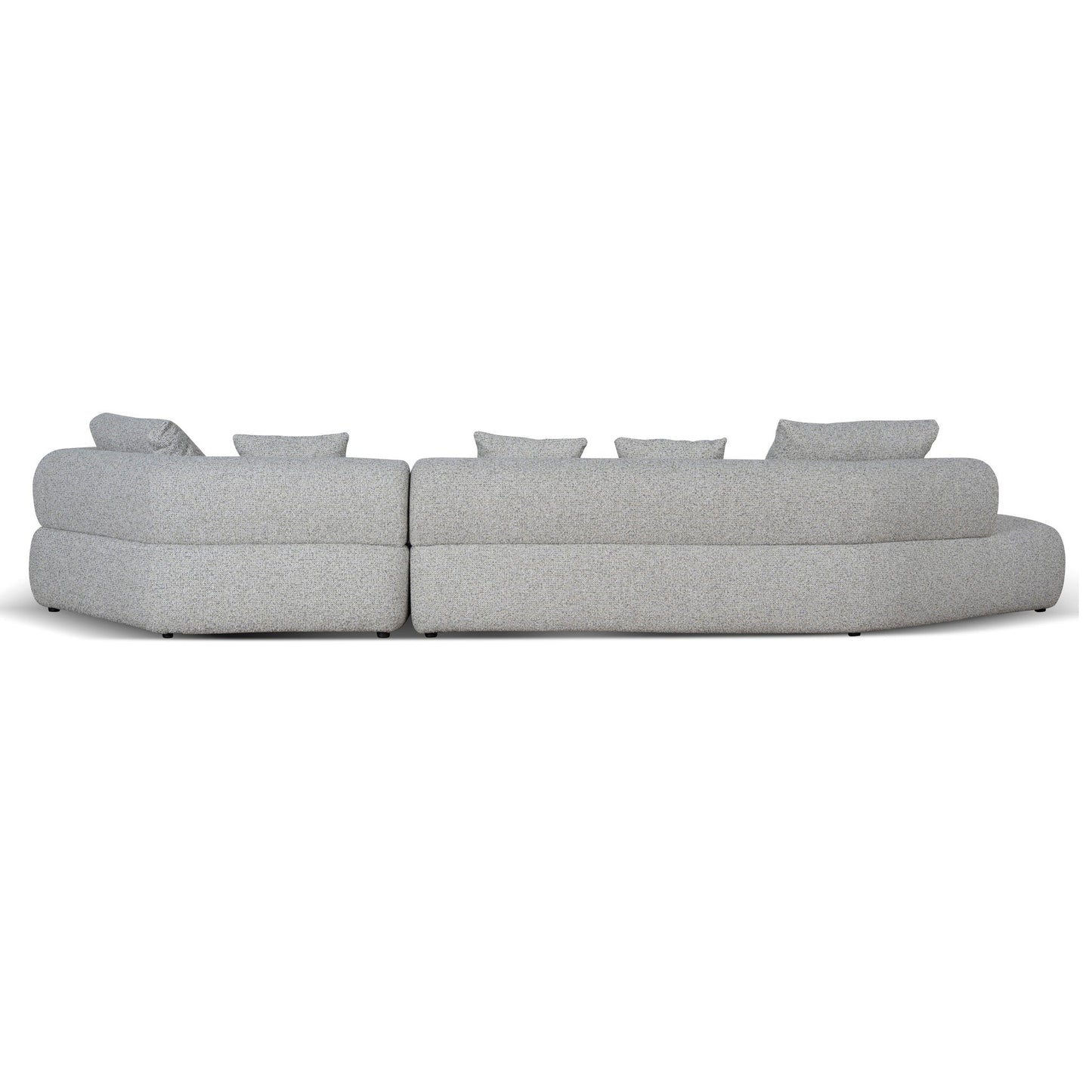Left Chaise Corner Sofa - Noah Silver Lining