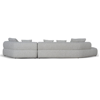 Left Chaise Corner Sofa - Noah Silver Lining