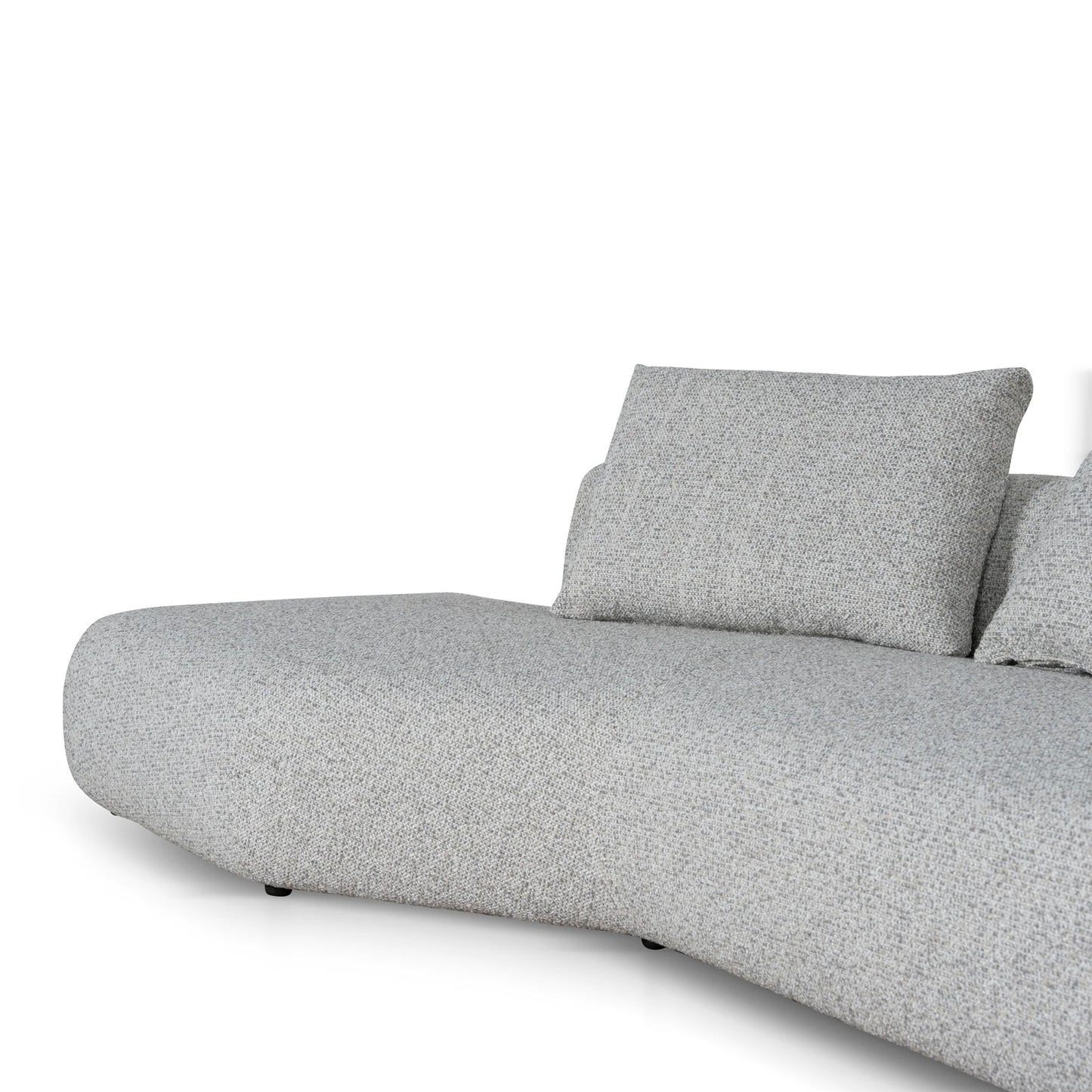Left Chaise Corner Sofa - Noah Silver Lining