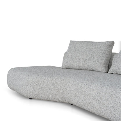 Left Chaise Corner Sofa - Noah Silver Lining