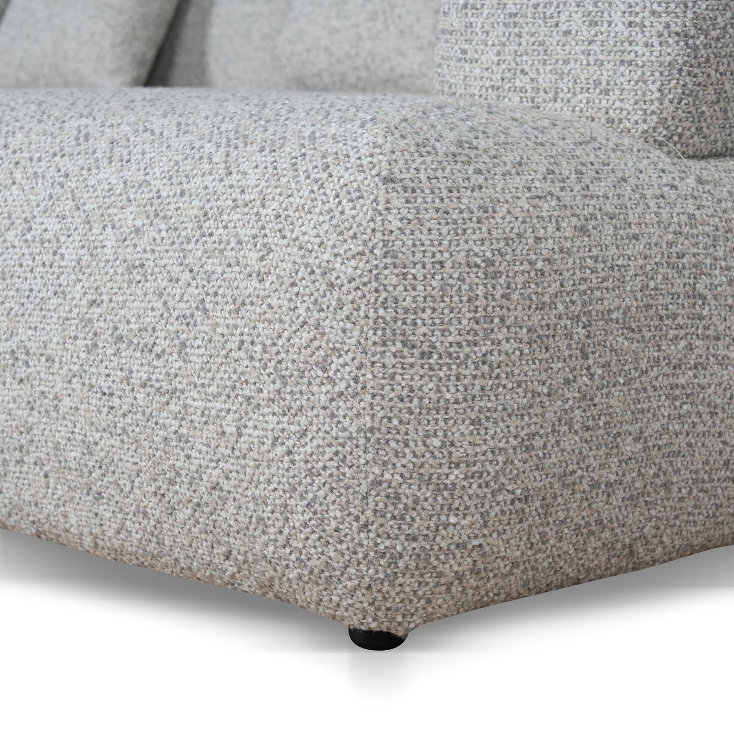 Left Chaise Corner Sofa - Noah Silver Lining