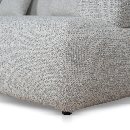 Left Chaise Corner Sofa - Noah Silver Lining