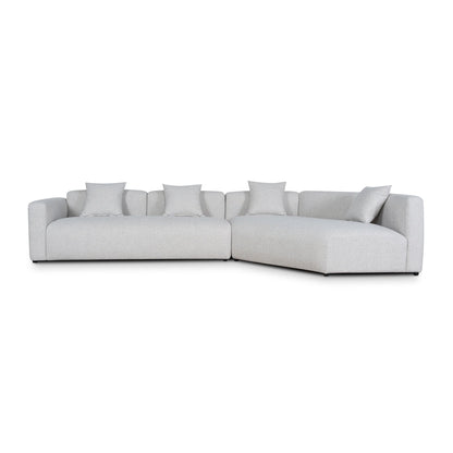 Left Arm Corner Sofa - Textured Beige