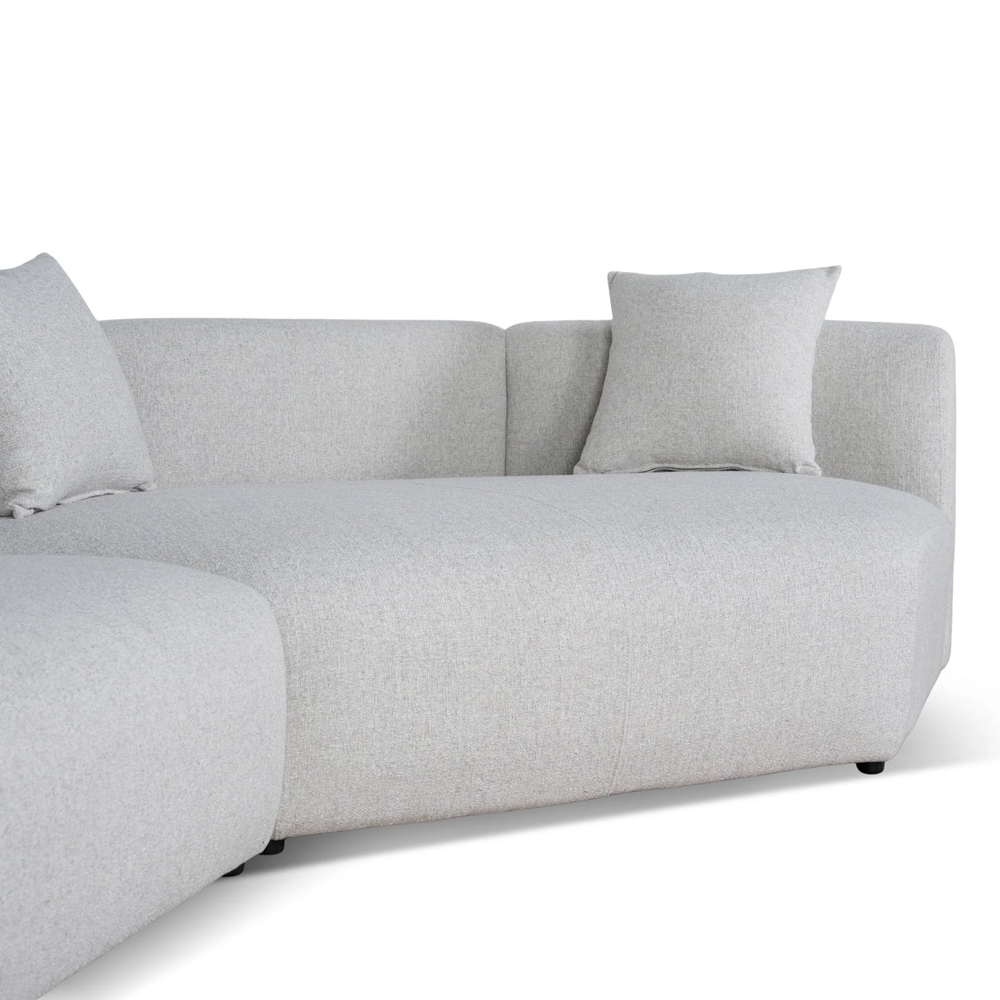 Left Arm Corner Sofa - Textured Beige