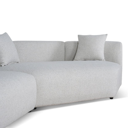 Left Arm Corner Sofa - Textured Beige