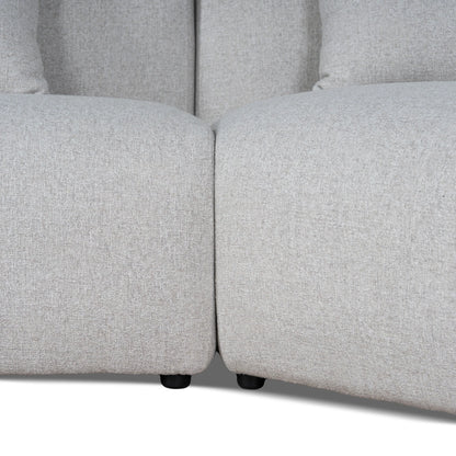 Left Arm Corner Sofa - Textured Beige