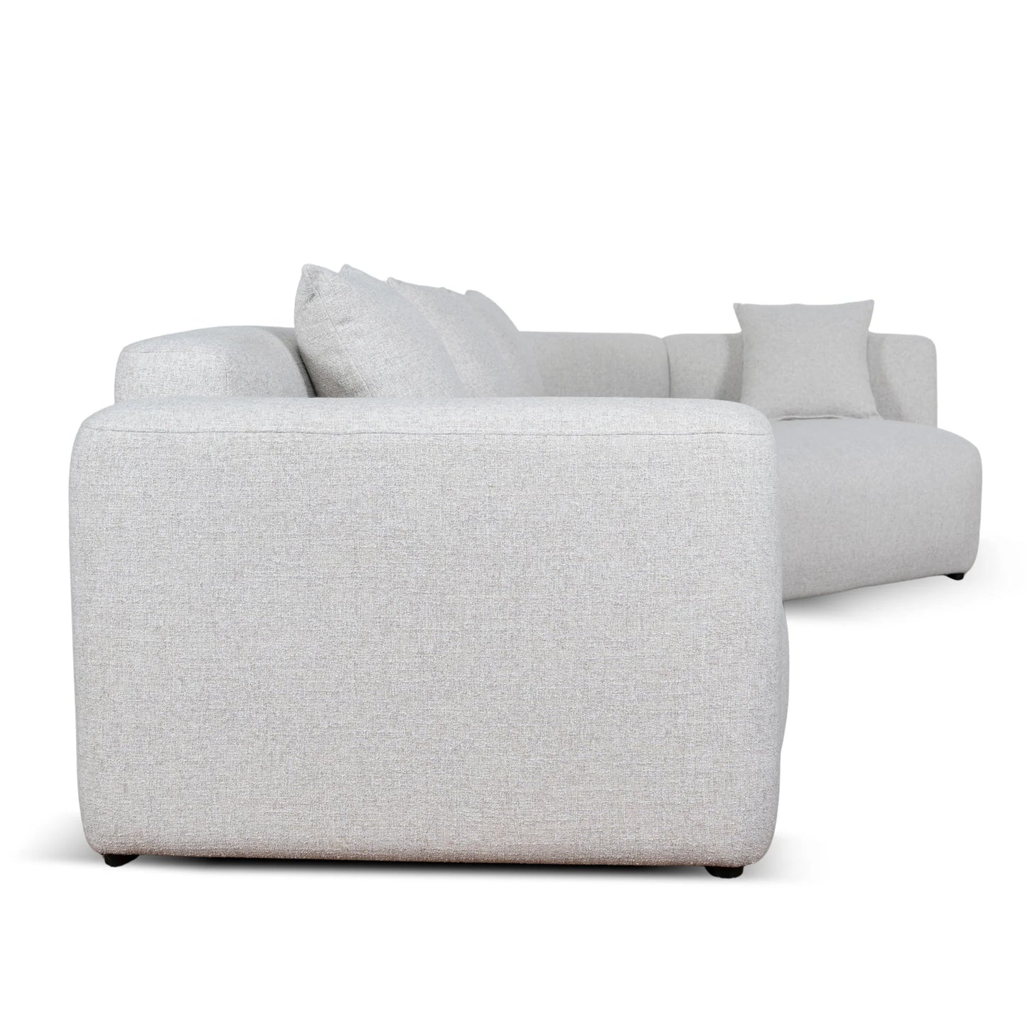 Left Arm Corner Sofa - Textured Beige