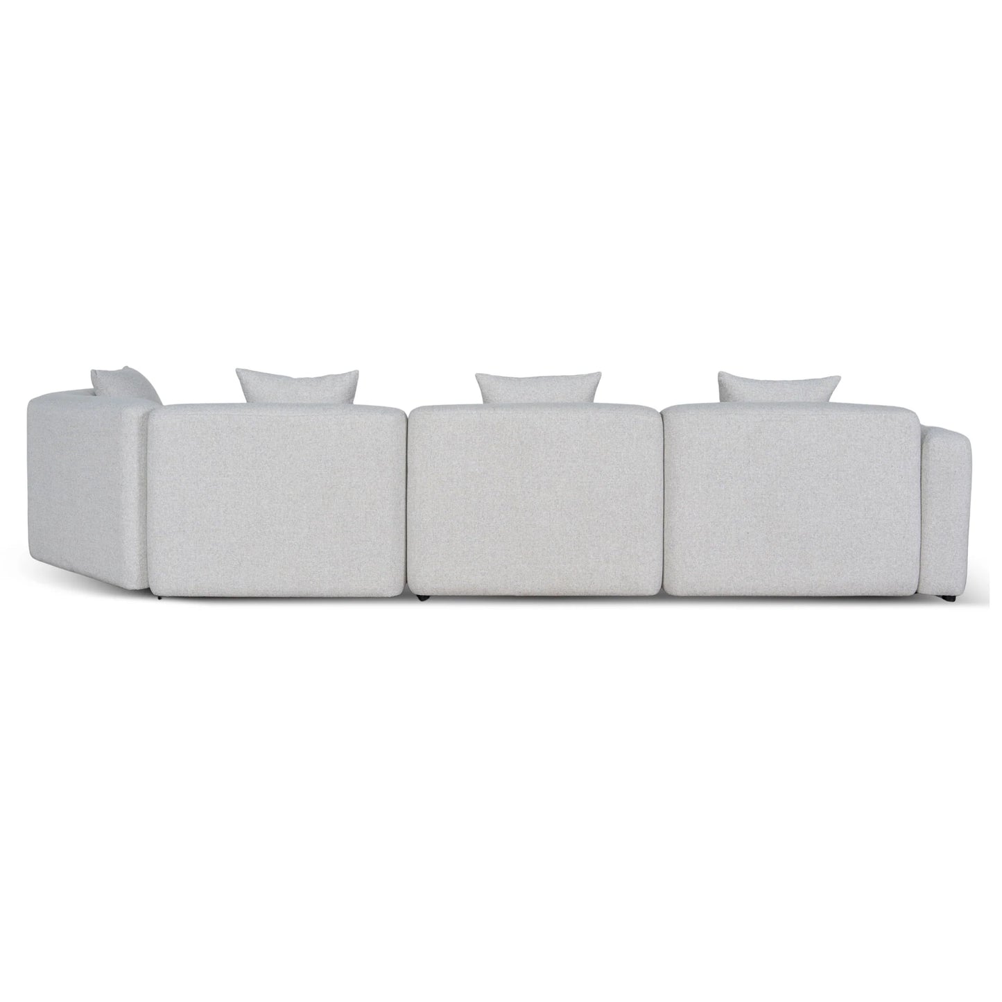 Left Arm Corner Sofa - Textured Beige