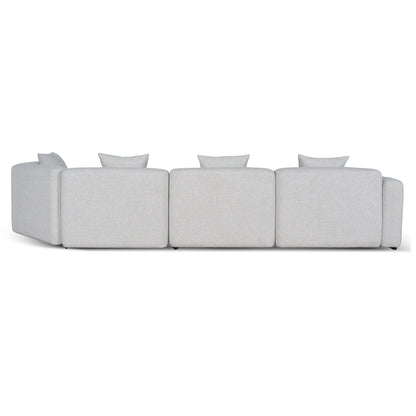Left Arm Corner Sofa - Textured Beige
