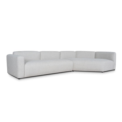 Left Arm Corner Sofa - Textured Beige