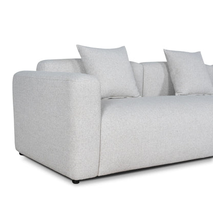 Left Arm Corner Sofa - Textured Beige