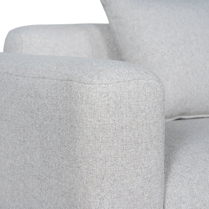 Left Arm Corner Sofa - Textured Beige
