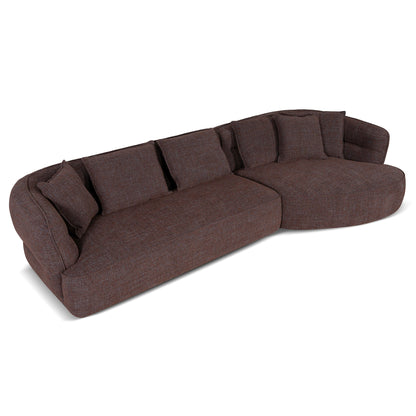 Right Chaise Sofa - Moss Brown