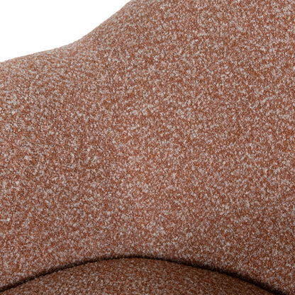 Swivel Armchair - Terracotta Brown