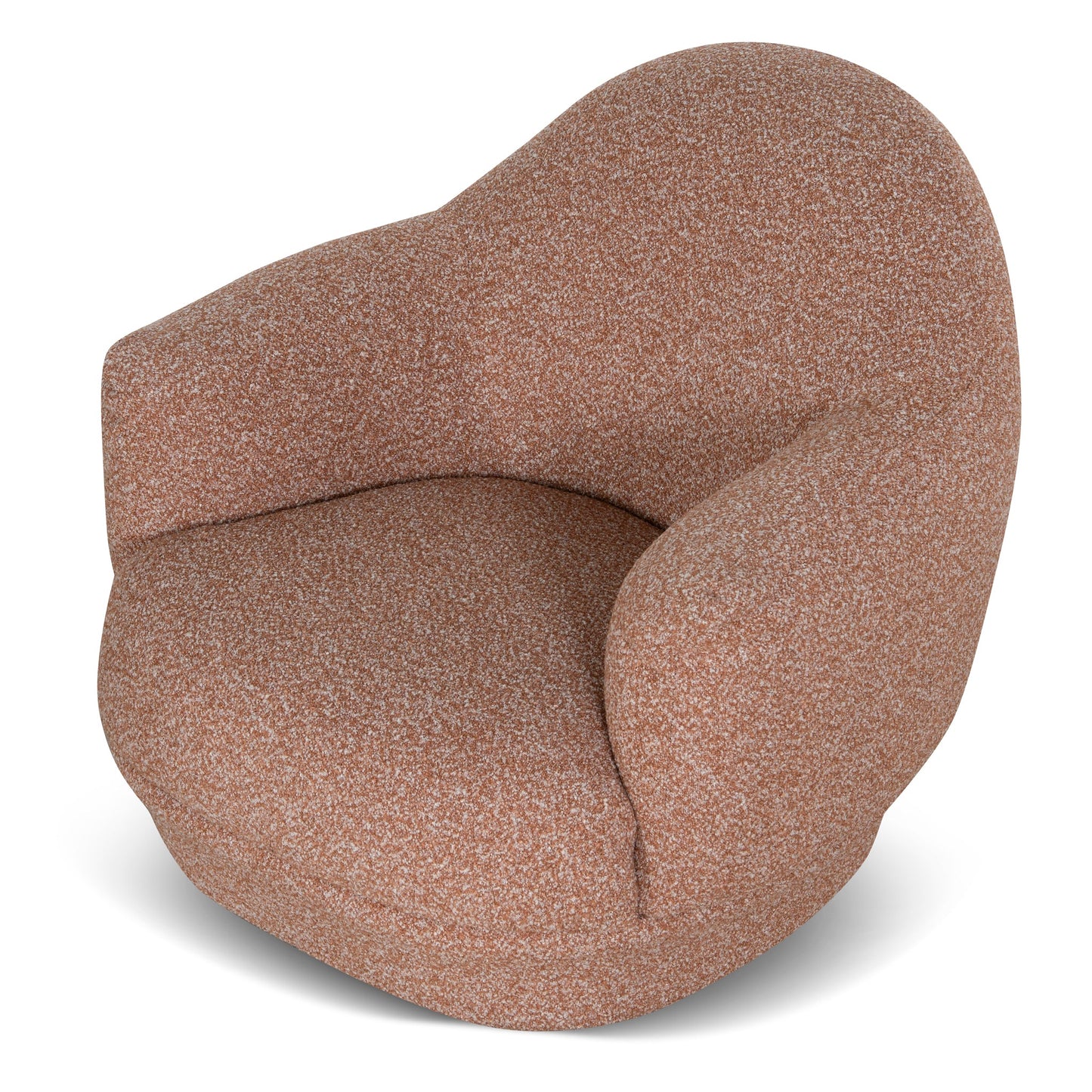 Swivel Armchair - Terracotta Brown