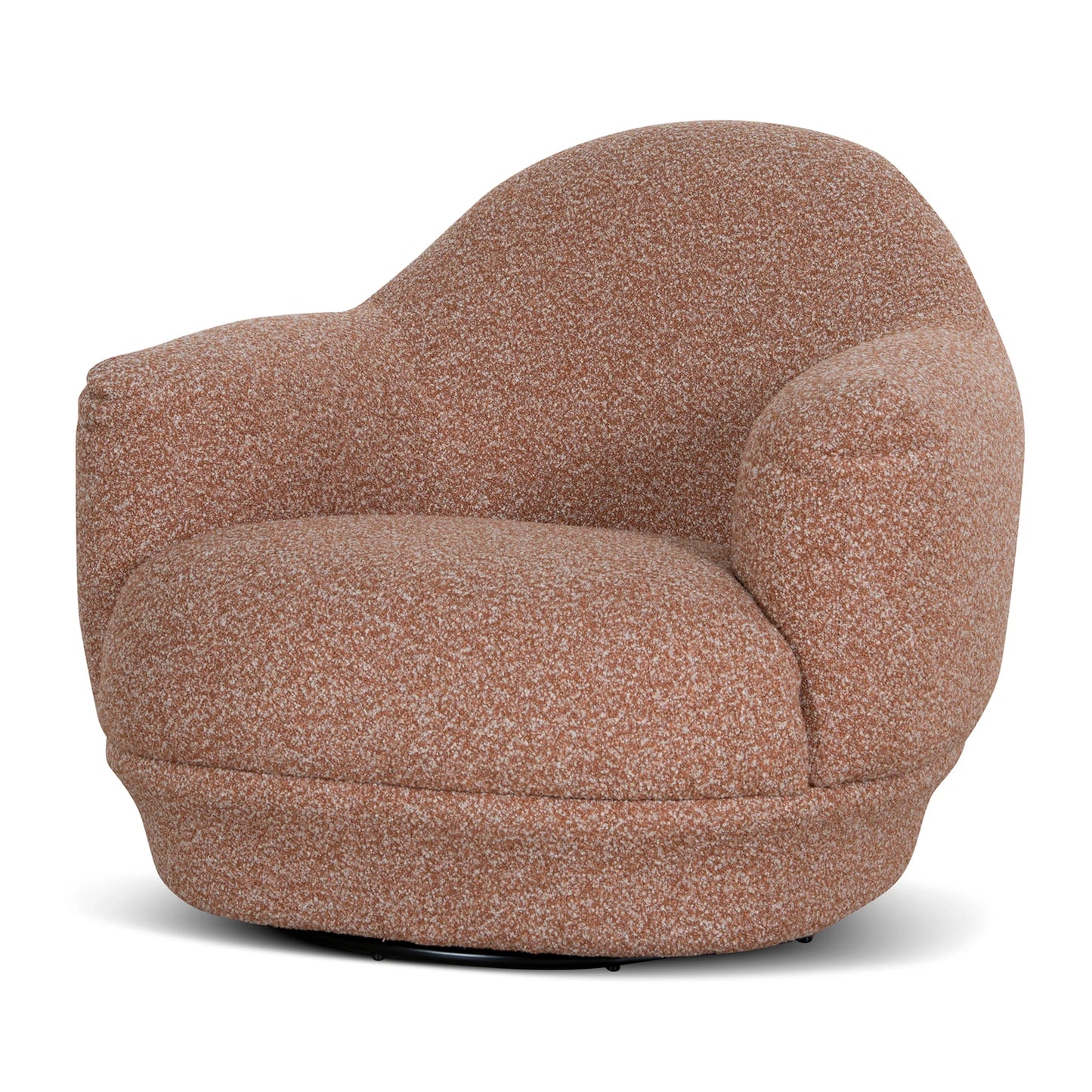 Swivel Armchair - Terracotta Brown