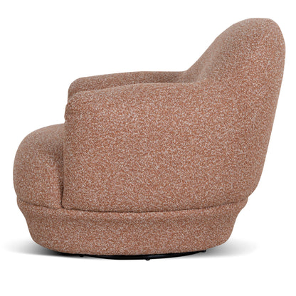 Swivel Armchair - Terracotta Brown