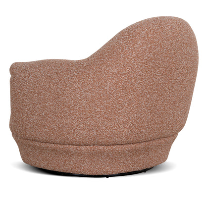 Swivel Armchair - Terracotta Brown