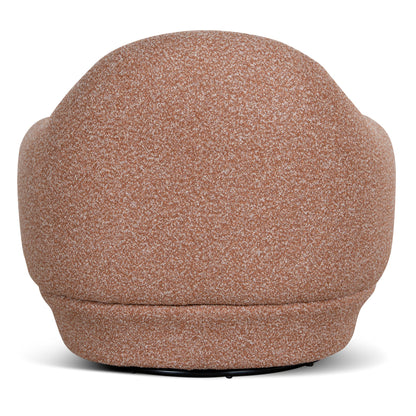 Swivel Armchair - Terracotta Brown