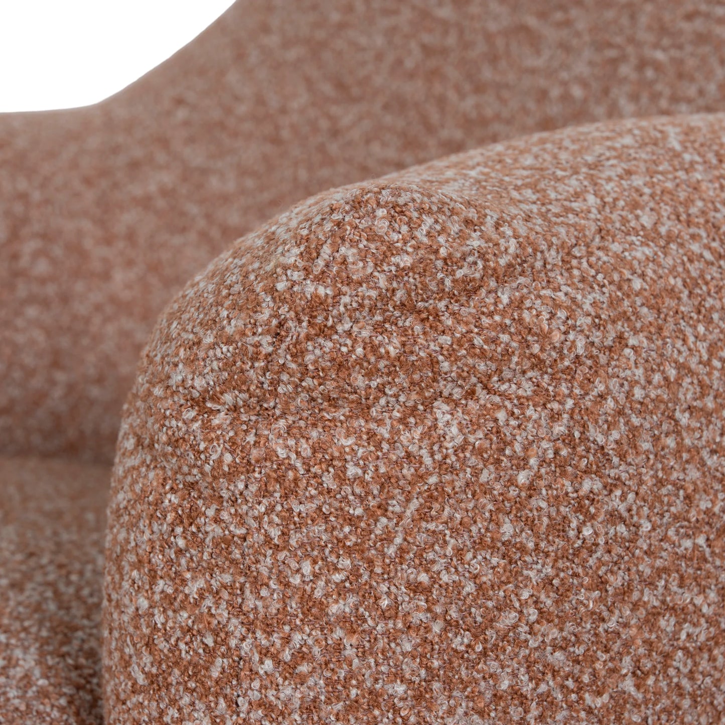 Swivel Armchair - Terracotta Brown
