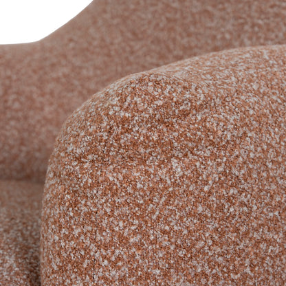 Swivel Armchair - Terracotta Brown
