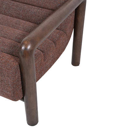 Fabric Lounge Chair - Moss Brown