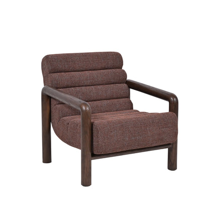 Fabric Lounge Chair - Moss Brown