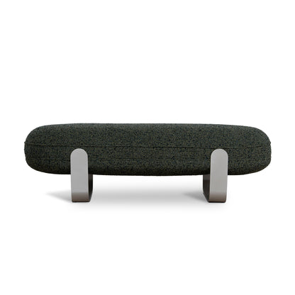 1.5m Long Bench Seat - Duffle Green