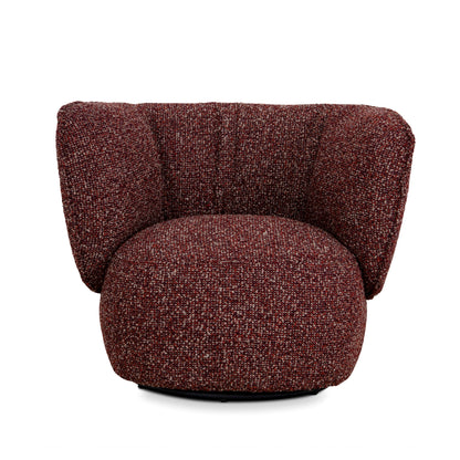Swivel Armchair - Autumn Red