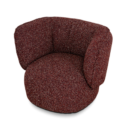 Swivel Armchair - Autumn Red