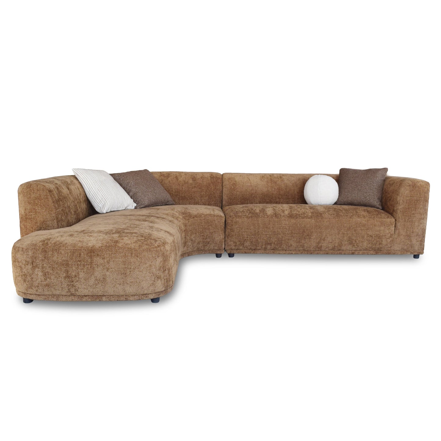 4 Seater Left Chaise Sofa - Lila Nutmeg