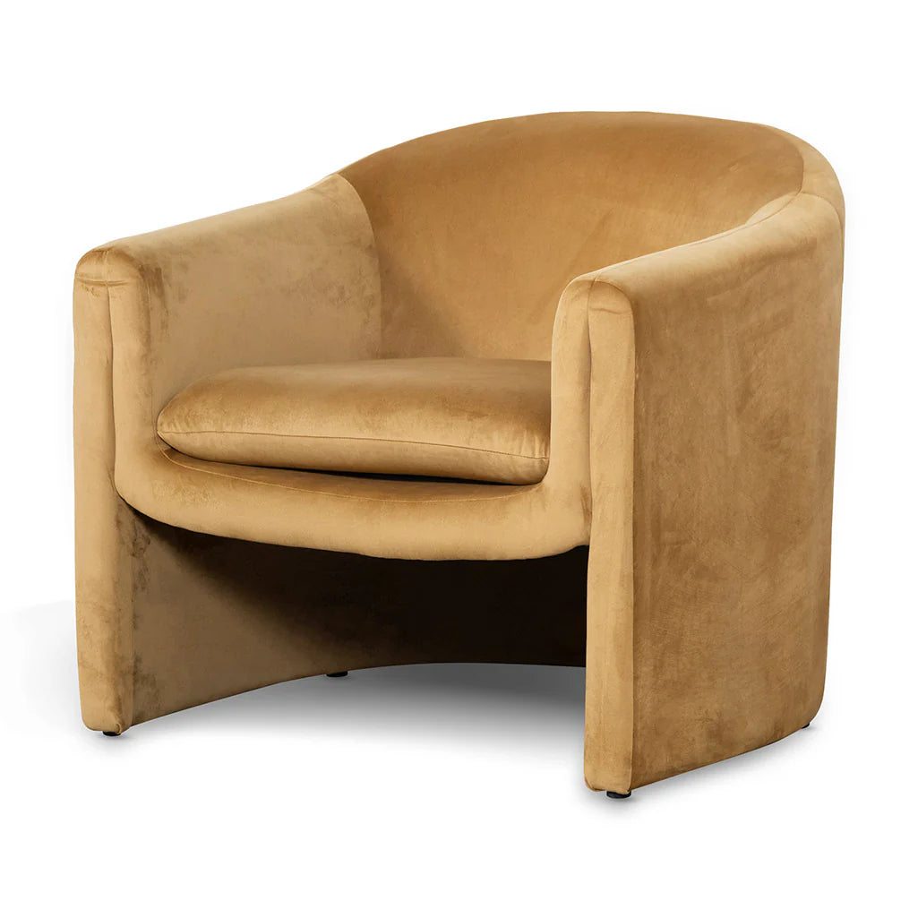 Fabric Armchair - Mustard