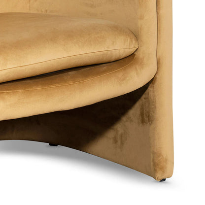 Fabric Armchair - Mustard
