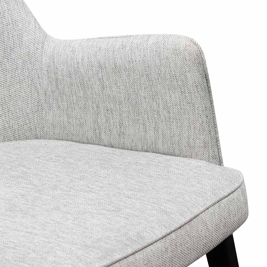 Fabric Lounge Chair - Silver Grey