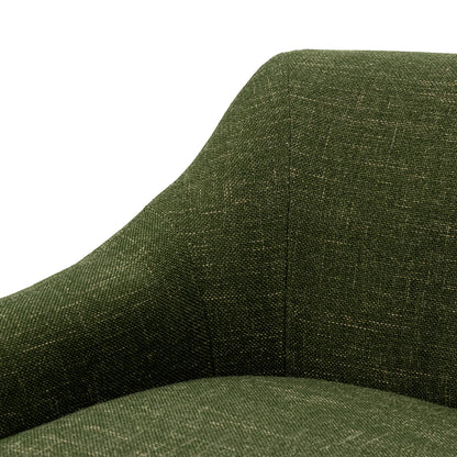 Fabric Armchair - Khaki Green