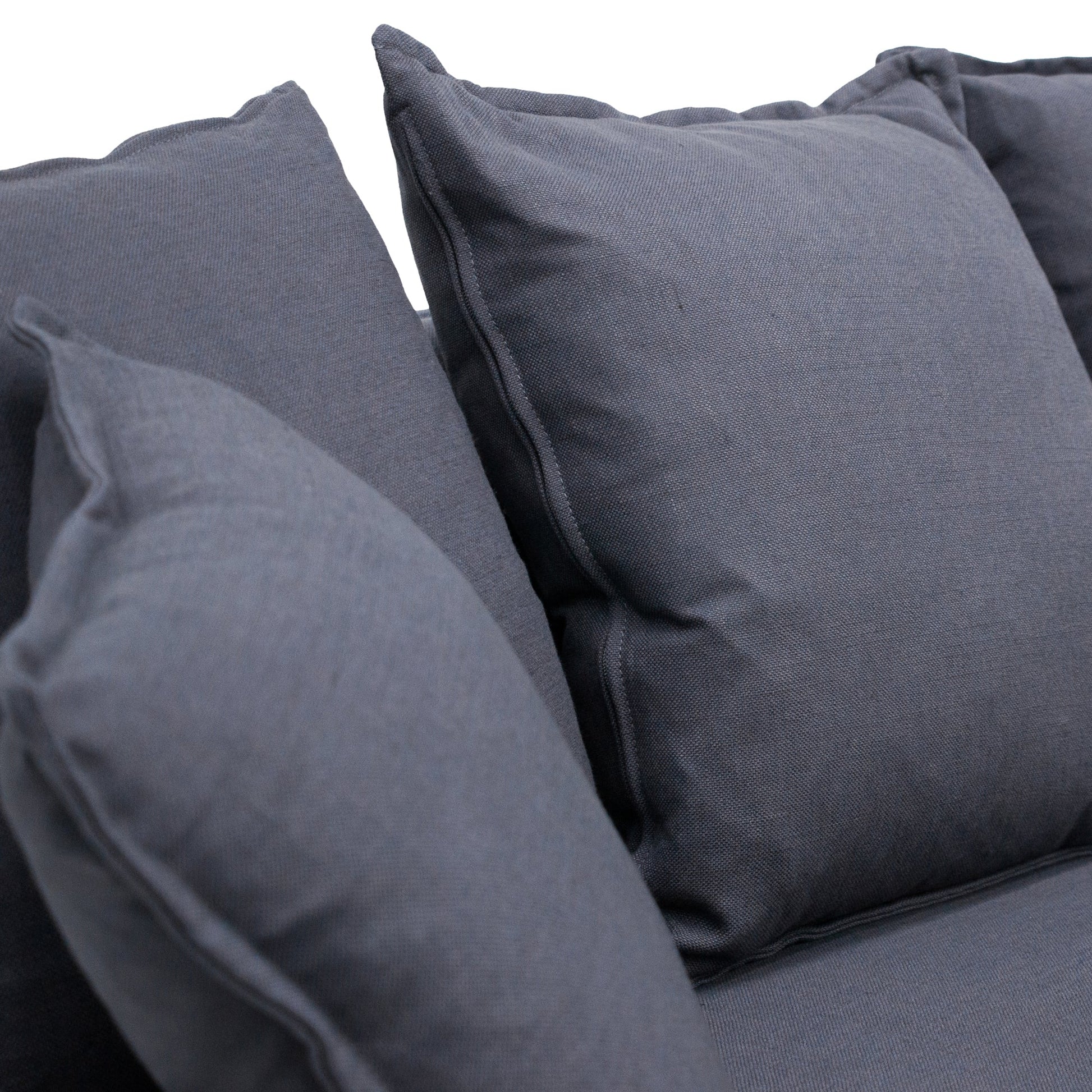 3 Seater Fabric Sofa - Charcoal Linen - Last one