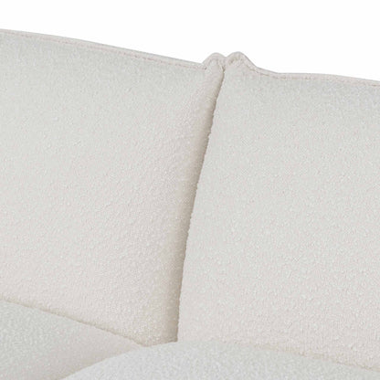 3 Seater Sofa - White Wash Boucle