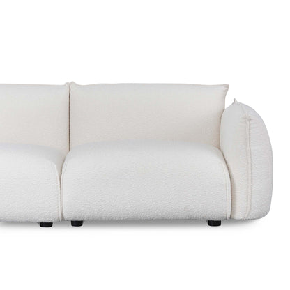 3 Seater Sofa - White Wash Boucle