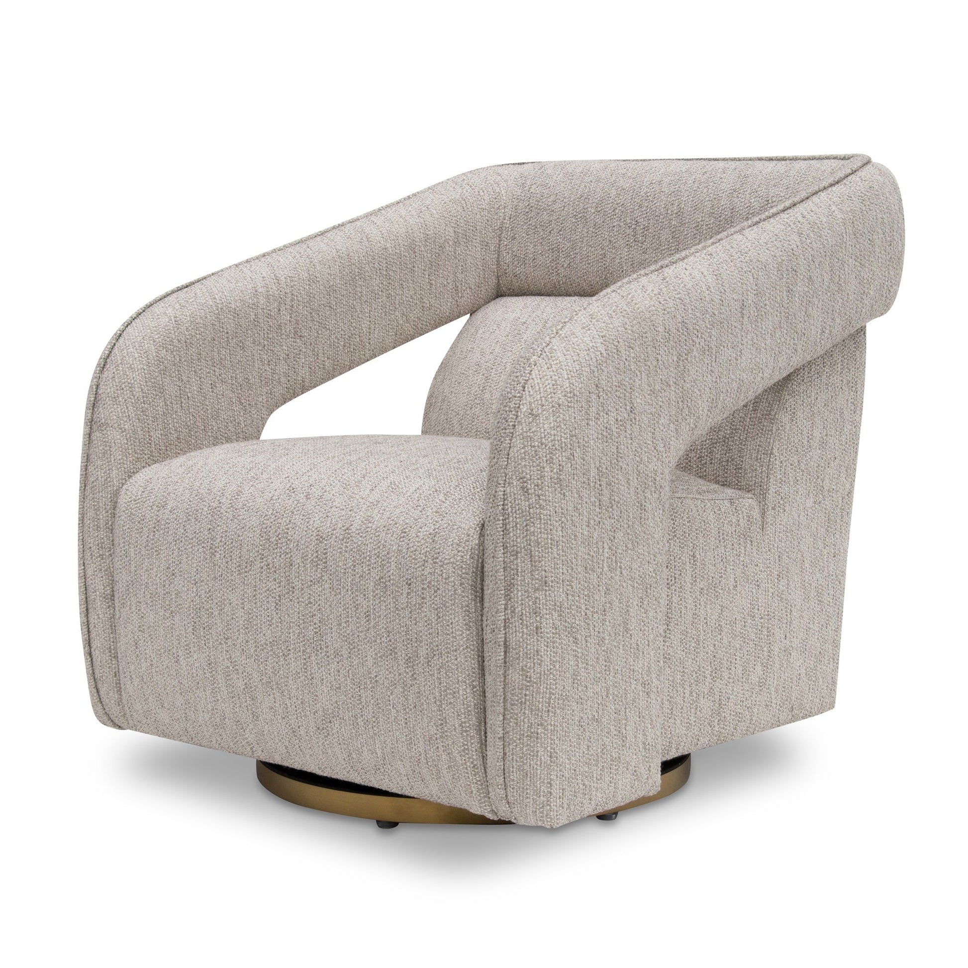 Swivel Armchair - Light Grey