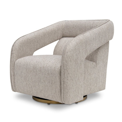 Swivel Armchair - Light Grey